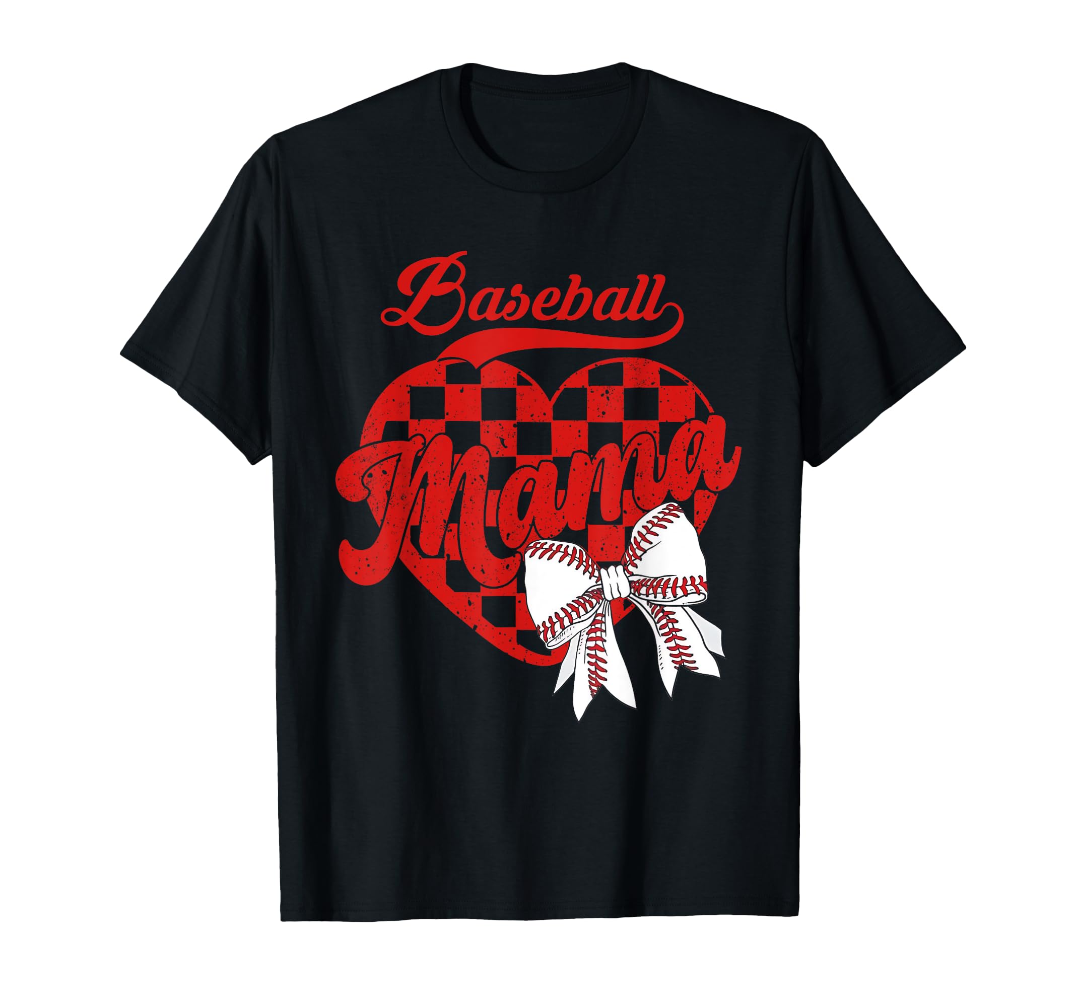 Baseball Mama Coquette Bow Game Day T-Shirt - Graphic Print Unisex - T-Shirt, Sweatshirt, Hoodie