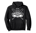 Proud Baseball Dad Softball Sports Funny Hoodie - Minimalist Print Unisex - T-Shirt, Sweatshirt, Hoodie
