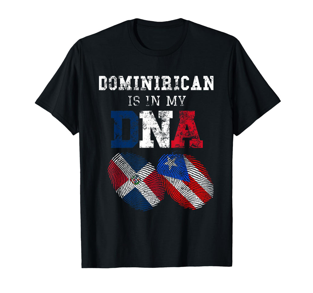 Dominican And Puerto Rican Dna T-Shirt - Novelty Apparel Unisex - T-Shirt, Sweatshirt, Hoodie