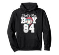 Thats My Baseball 84 Number Mom Hoodie - Casual Everyday Wear for Adults - T-Shirt, Sweatshirt, Hoodie