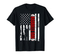 Proud Baseball Dad Usa American Flag T-Shirt - Streetwear Style Men Women - T-Shirt, Sweatshirt, Hoodie