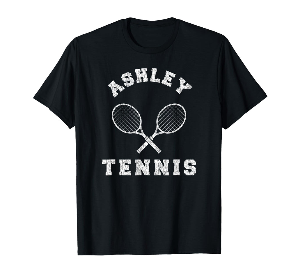 Ashley Tennis Team Distressed 90S Vibe T-Shirt - Streetwear Style Unisex - T-Shirt, Sweatshirt, Hoodie