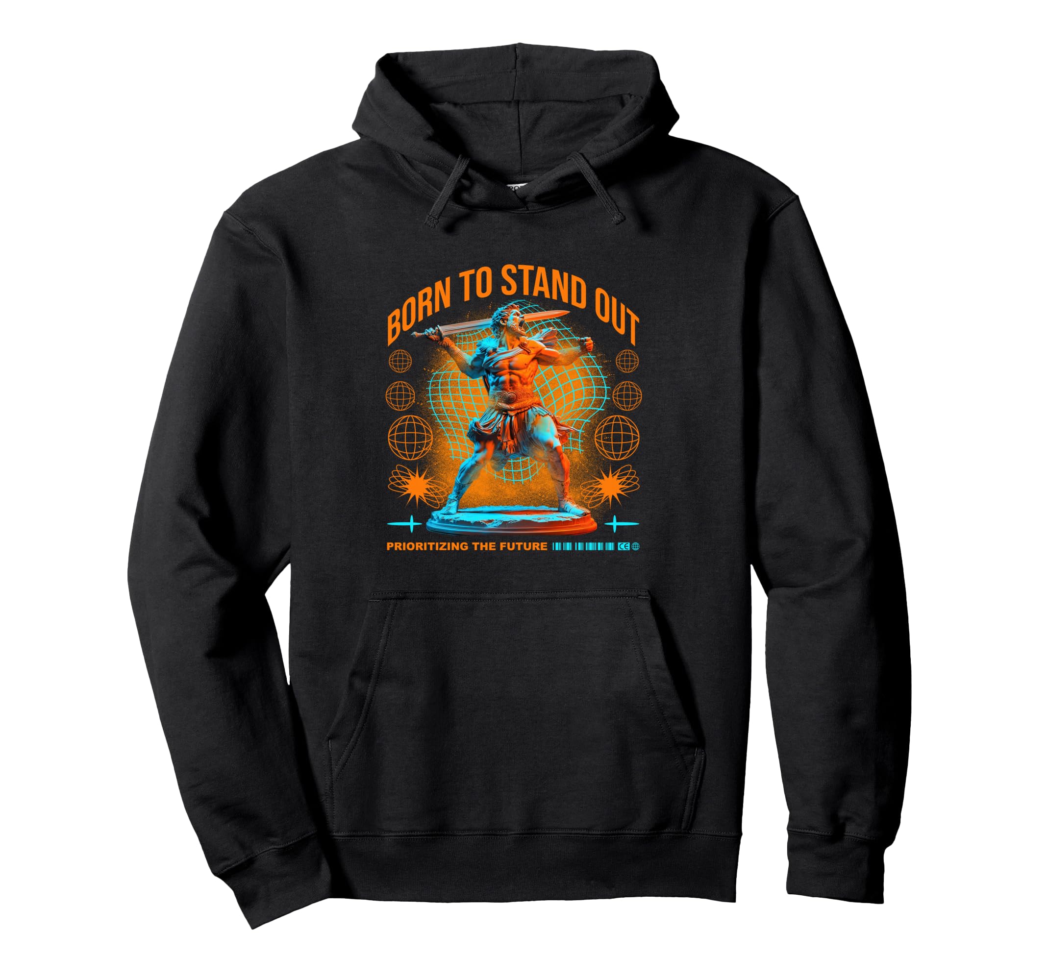 Y2K Stand Out Bold Urban Graffiti Hoodie - Casual Everyday Wear Men Women - T-Shirt, Sweatshirt, Hoodie