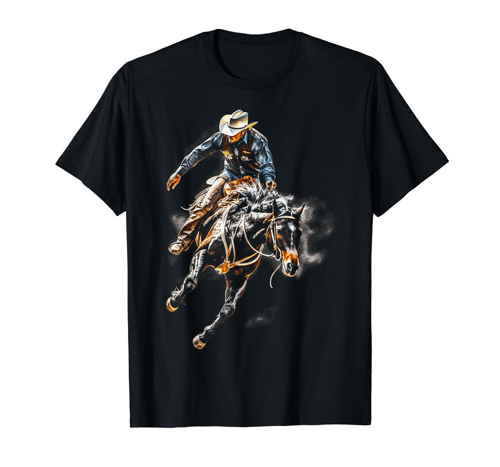 Cowboy Rodeo Horse Riding Usa Cowboy T-Shirt - Novelty Apparel Unisex - T-Shirt, Sweatshirt, Hoodie