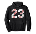 Baseball 23 Jersey Number Hoodie - Custom Art Print Men Women - T-Shirt, Sweatshirt, Hoodie