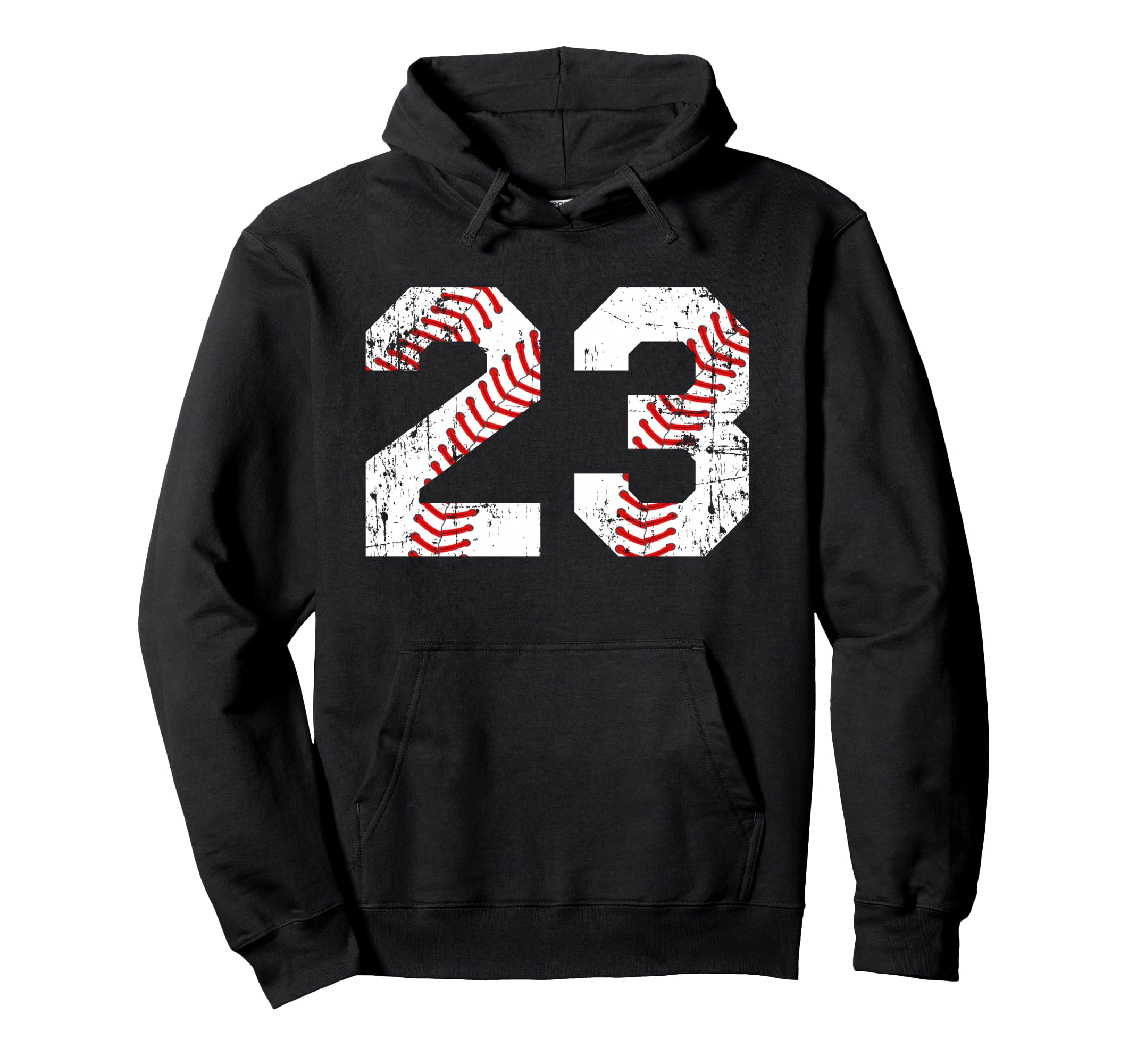 Baseball 23 Jersey Number Hoodie - Custom Art Print Men Women - T-Shirt, Sweatshirt, Hoodie