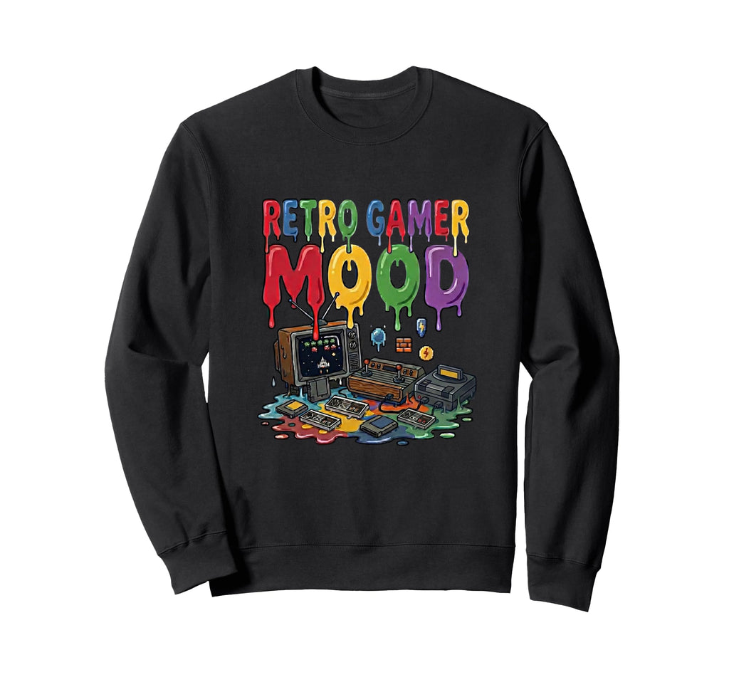 Gamer Mood Arcade Gaming Nostalgia Sweatshirt - Minimalist Print Unisex - T-Shirt, Sweatshirt, Hoodie