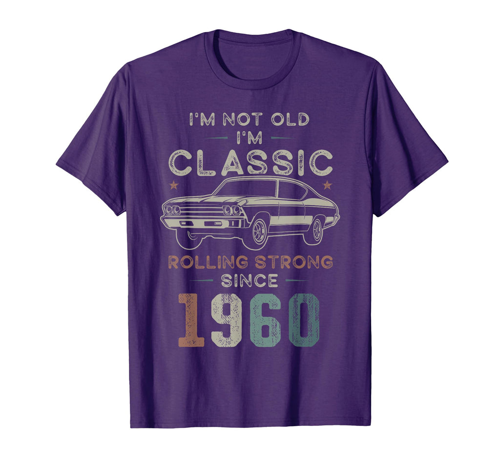 Born 1960 Im Not Old Im 66Th Birthday T-Shirt - Streetwear Style Men Women - T-Shirt, Sweatshirt, Hoodie