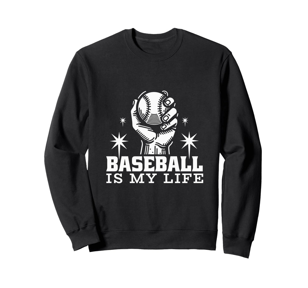 Funny Baseball Sport Baseball Mom Sweatshirt - Minimalist Print for Adults - T-Shirt, Sweatshirt, Hoodie