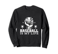 Funny Baseball Sport Baseball Mom Sweatshirt - Minimalist Print for Adults - T-Shirt, Sweatshirt, Hoodie