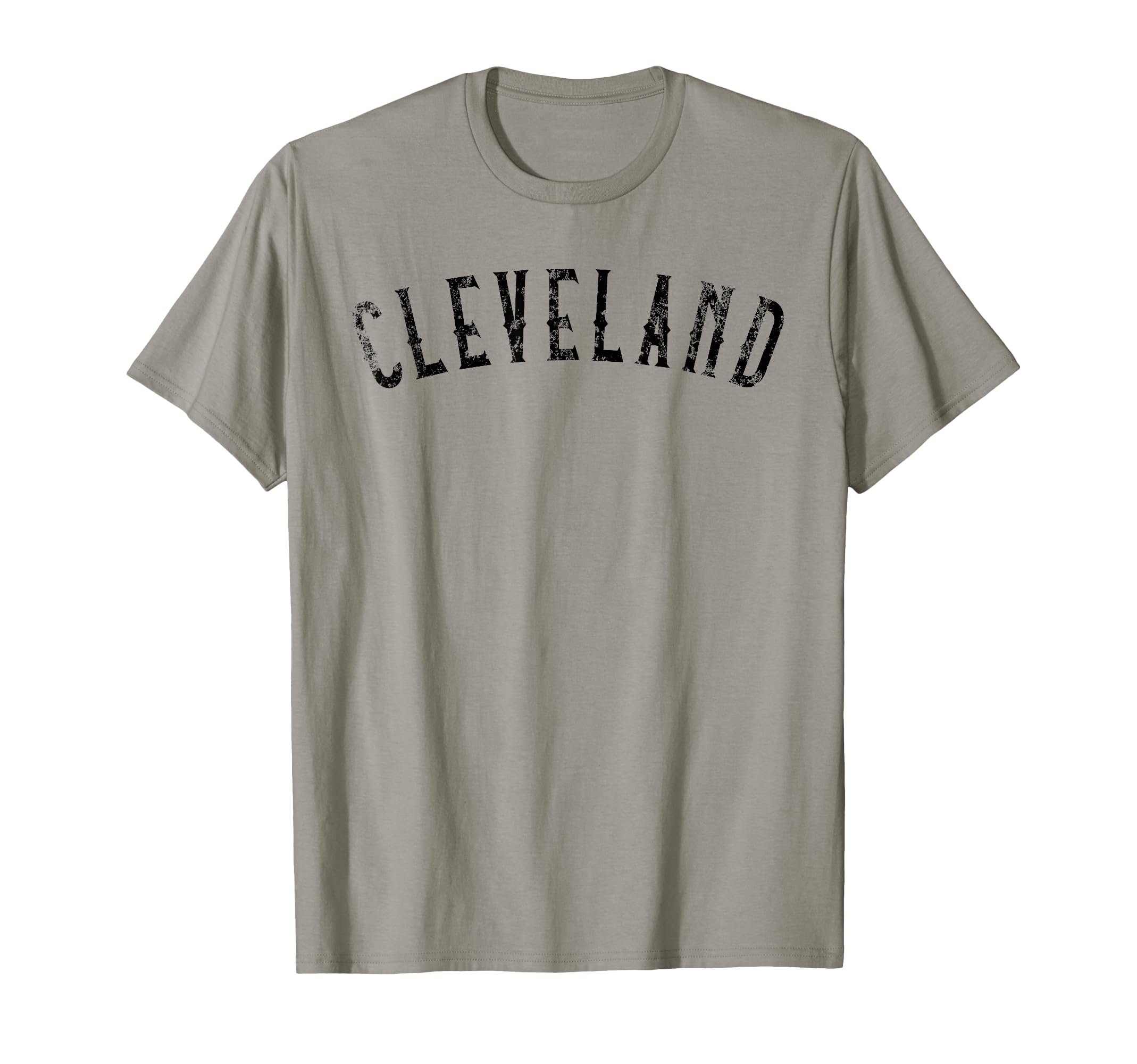 Cleveland Distressed Black Script Cle T-Shirt - Novelty Apparel Unisex - T-Shirt, Sweatshirt, Hoodie
