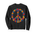 60S 70S Flower Power Groovy Love Sweatshirt - Aesthetic Graphic Unisex - T-Shirt, Sweatshirt, Hoodie