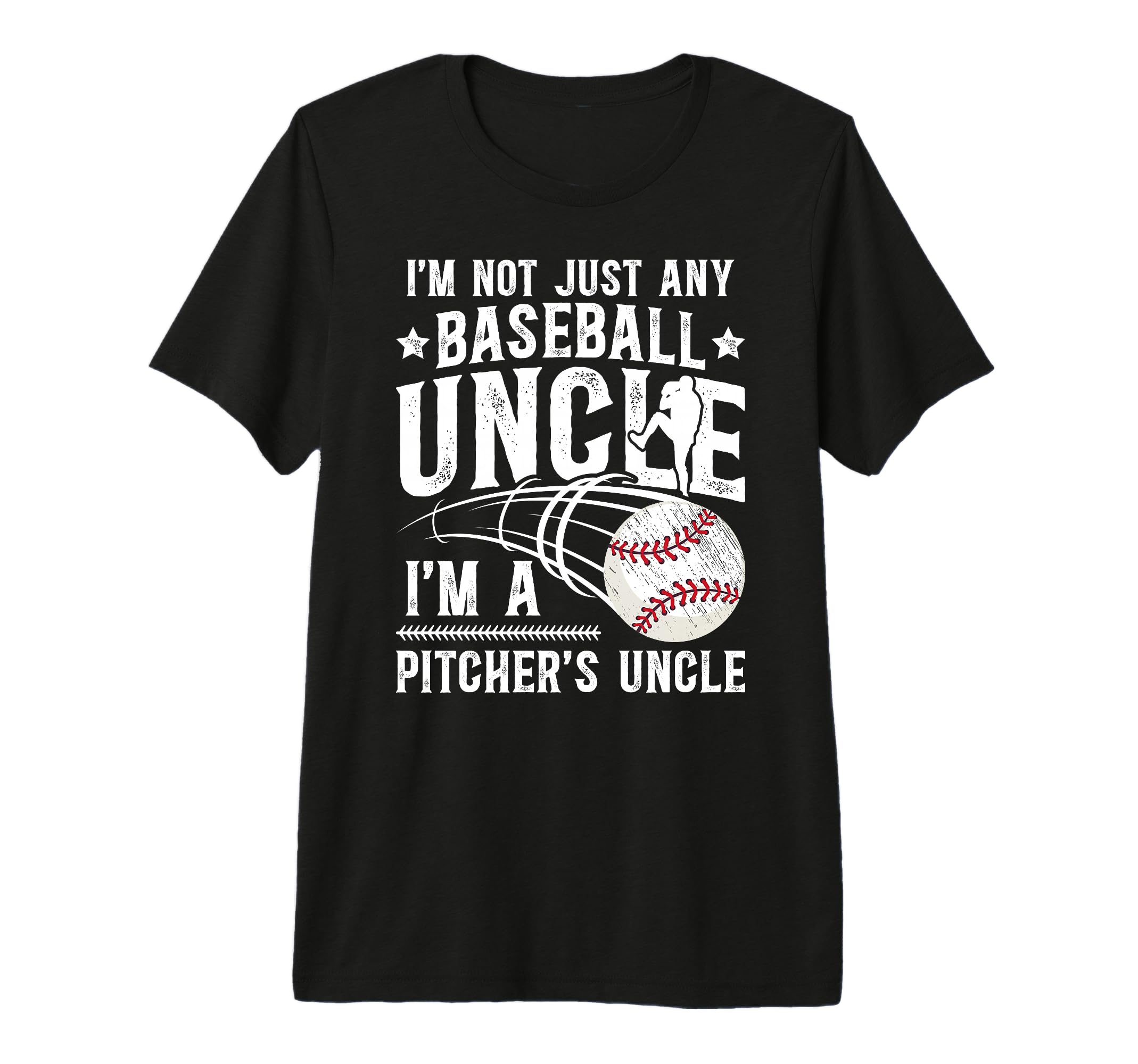 Mens Im Baseball Pitcher Uncle T-Shirt - Minimalist Print for Adults - T-Shirt, Sweatshirt, Hoodie