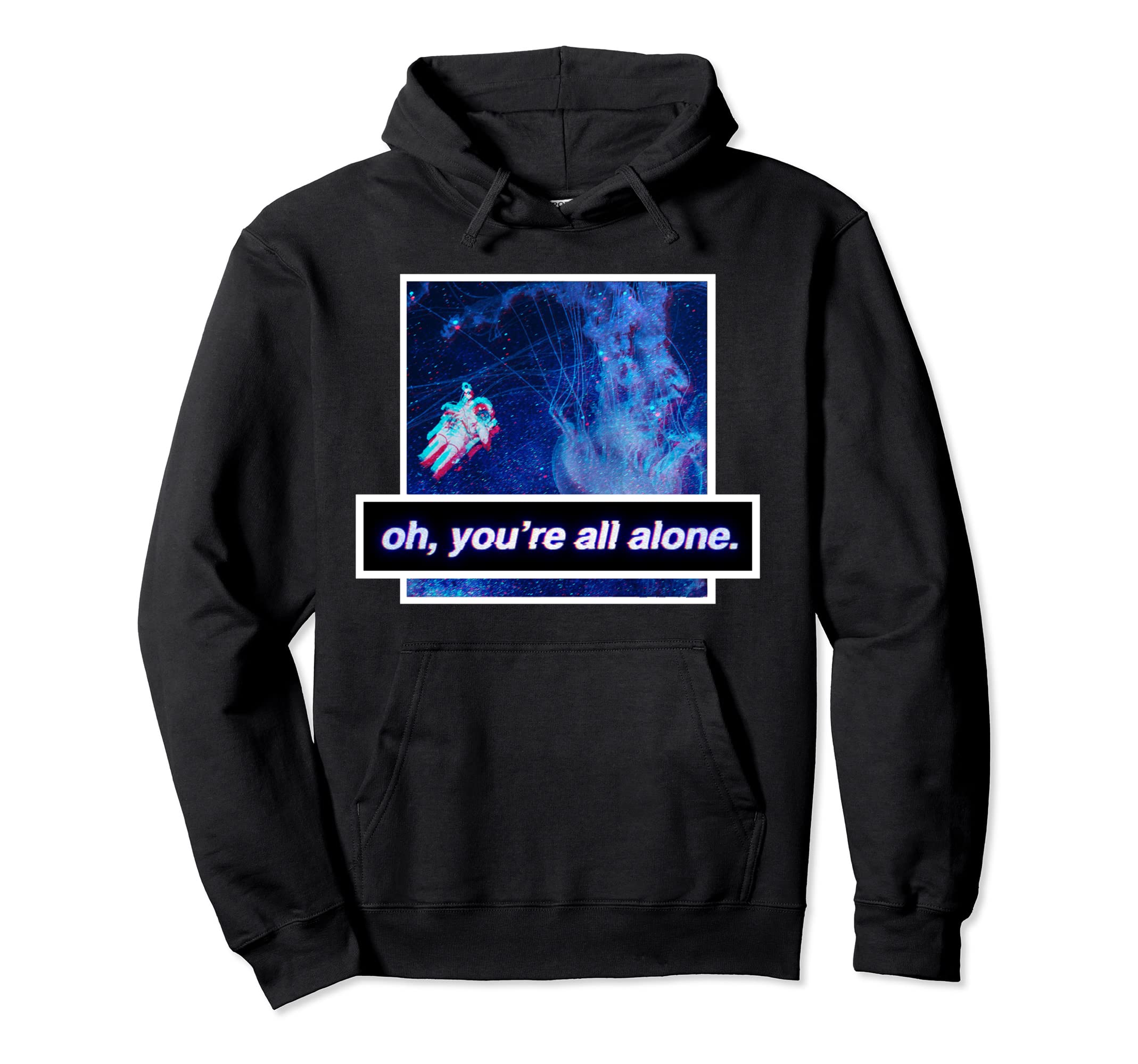 Streetwear Vaporwave Aesthetic Lonely Hoodie - Custom Art Print Men Women - T-Shirt, Sweatshirt, Hoodie