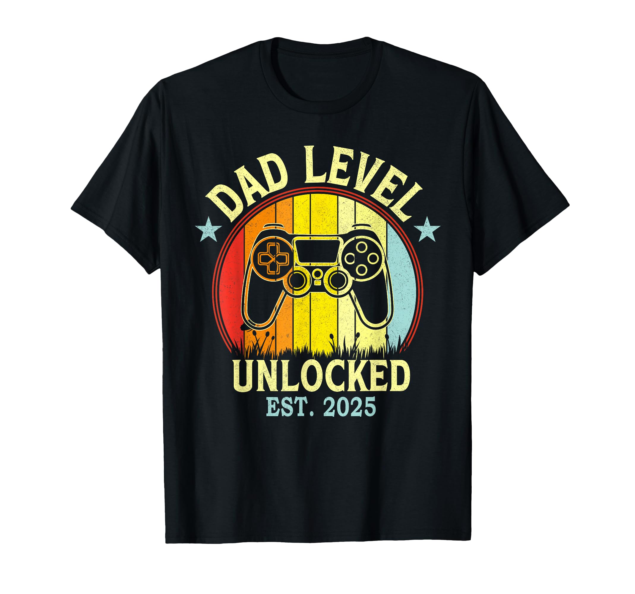 Dad Level Unlocked Est 2025 T-Shirt - Fun Novelty Design for Adults - T-Shirt, Sweatshirt, Hoodie