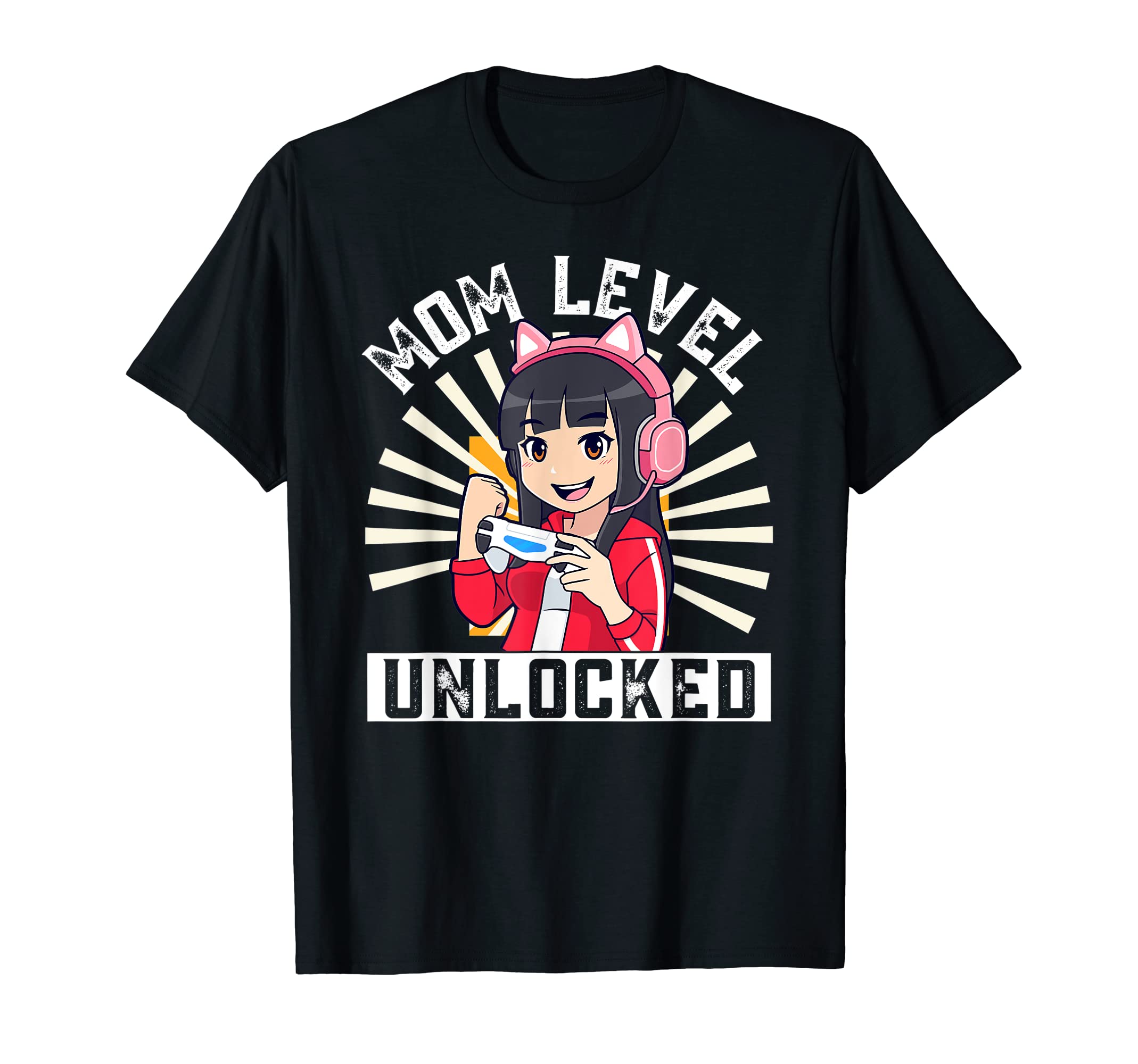 Mom Level Unlocked Gamer Pregnancy T-Shirt - Trendy Graphic Men Women - T-Shirt, Sweatshirt, Hoodie