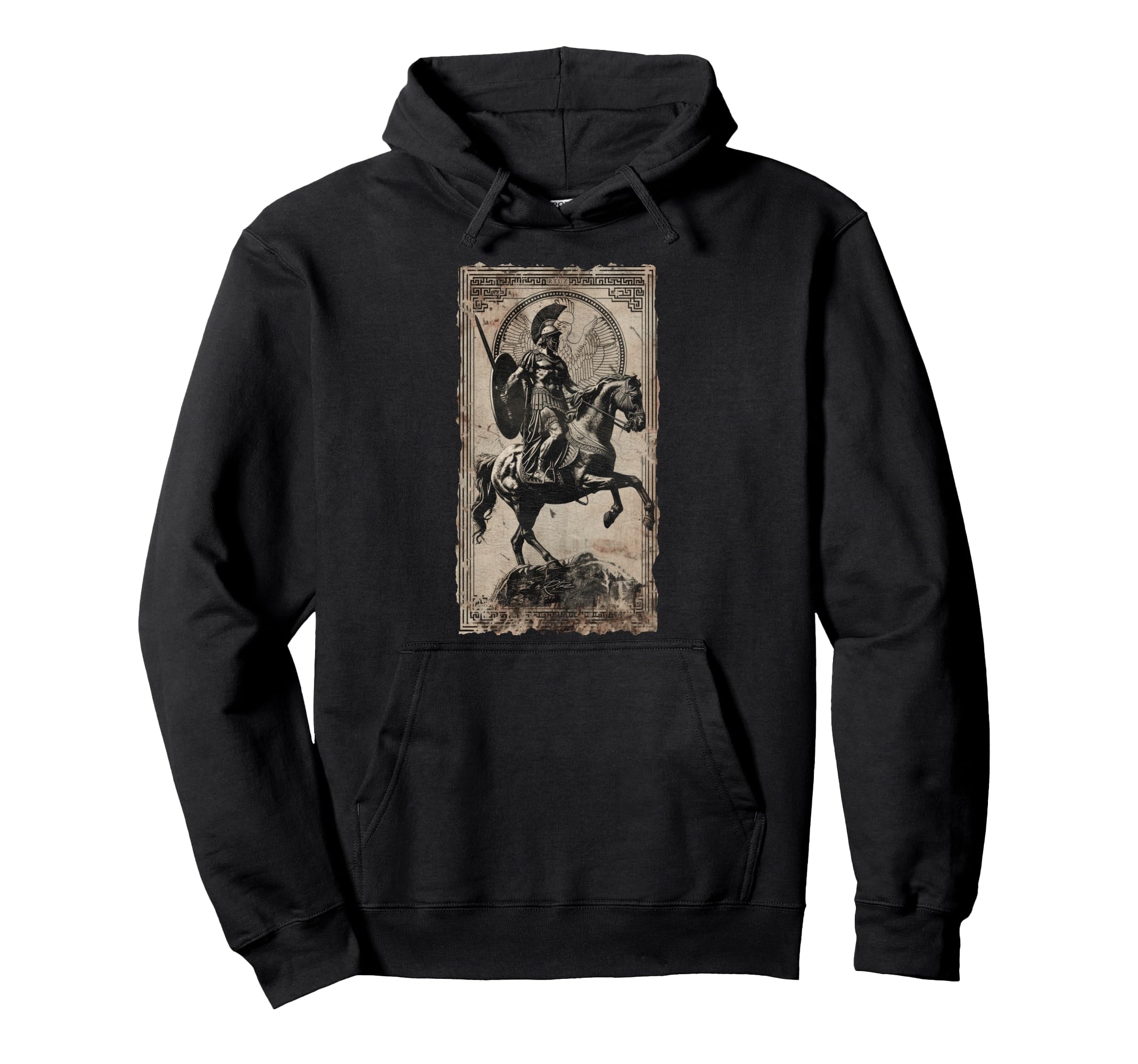 Spartan Helmet Warrior Aesthetic Y2K Hoodie - Unique Graphic for Adults - T-Shirt, Sweatshirt, Hoodie
