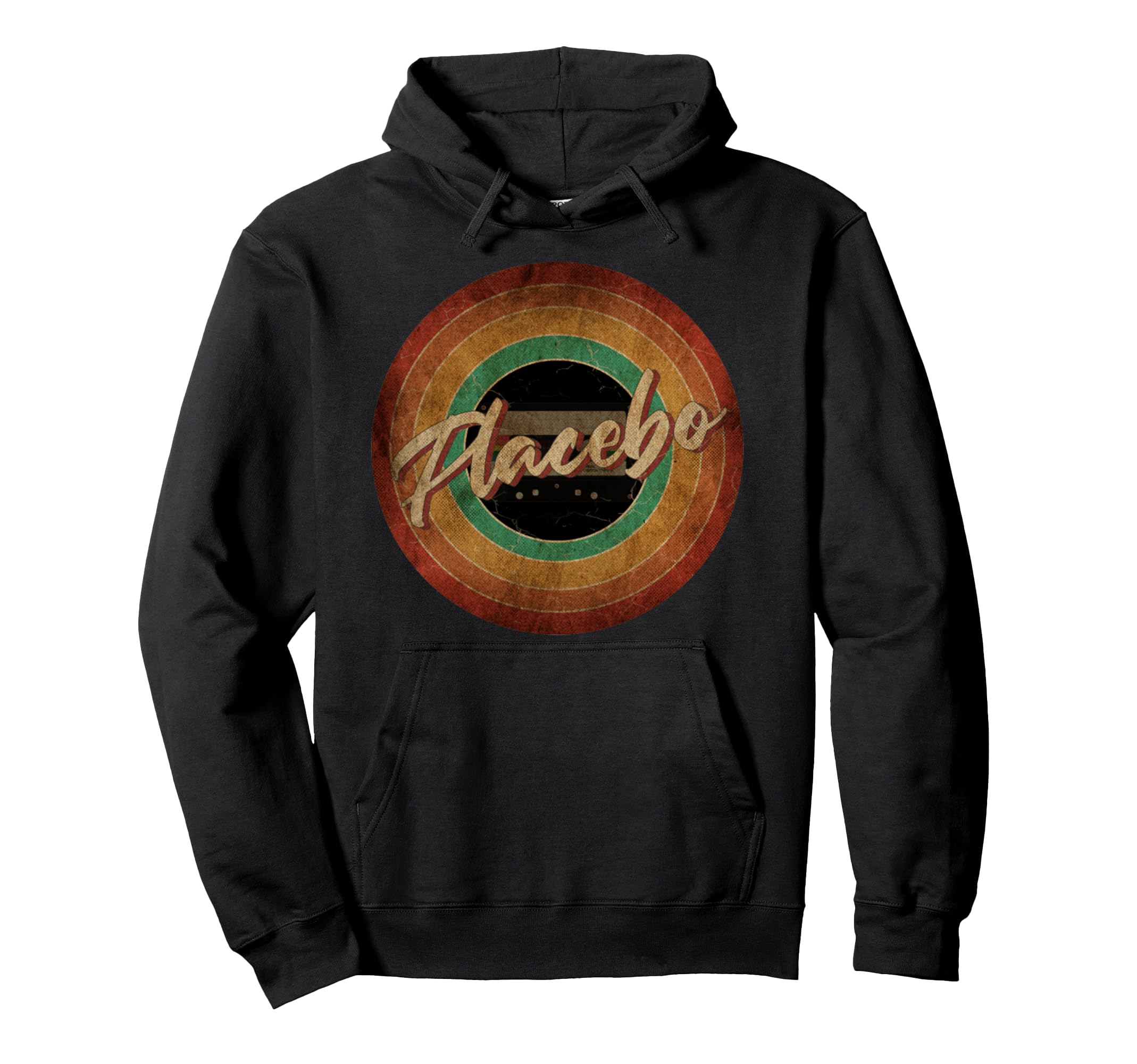 Placebo Circle Art Cassette Tape 90S Hoodie - Streetwear Style for Adults - T-Shirt, Sweatshirt, Hoodie