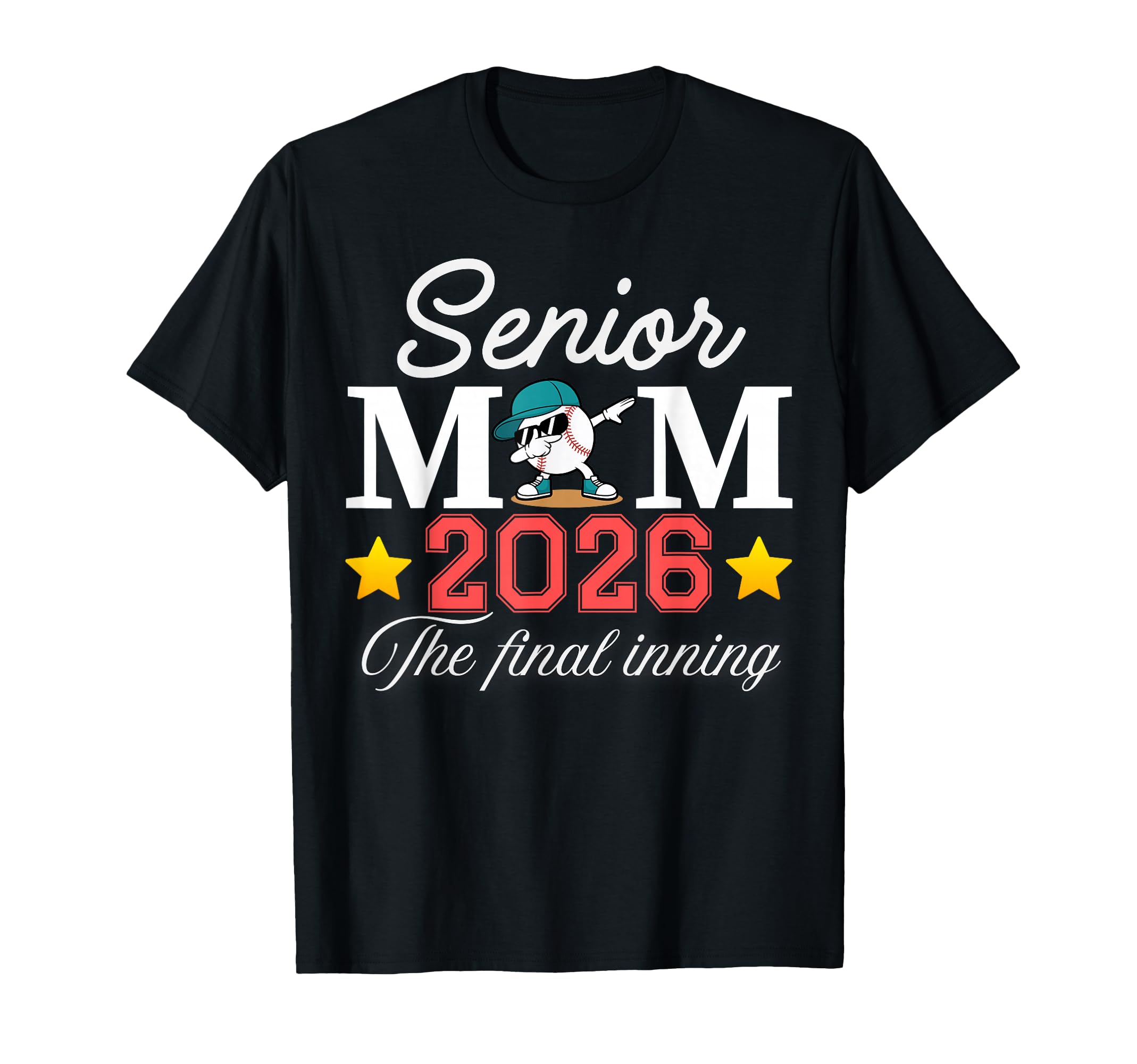 Baseball Senior Mom 2026 Final Inning T-Shirt - Minimalist Print Men Women - T-Shirt, Sweatshirt, Hoodie
