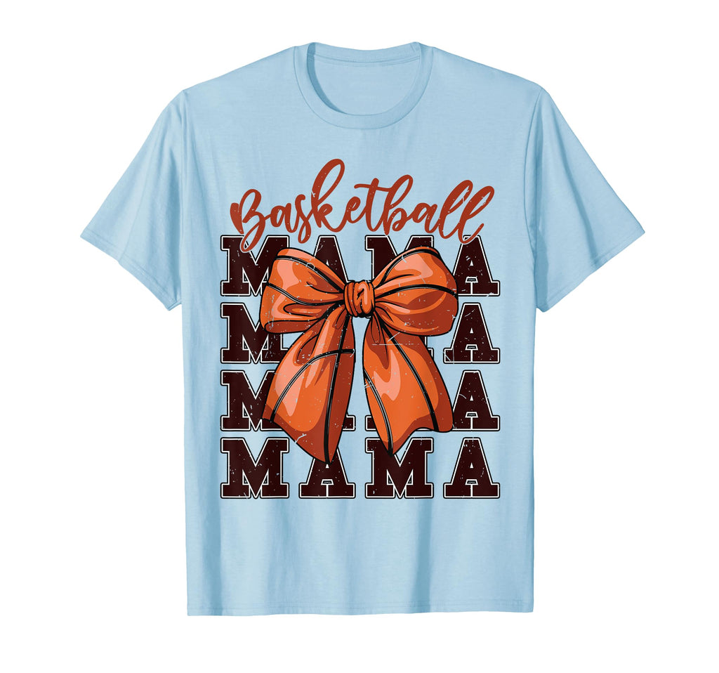 Basketball Mama Coquette Bow Game Day T-Shirt - Unique Graphic Men Women - T-Shirt, Sweatshirt, Hoodie