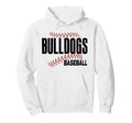 Bulldogs Baseball Laces Game Day Hoodie - Streetwear Style for Adults - T-Shirt, Sweatshirt, Hoodie
