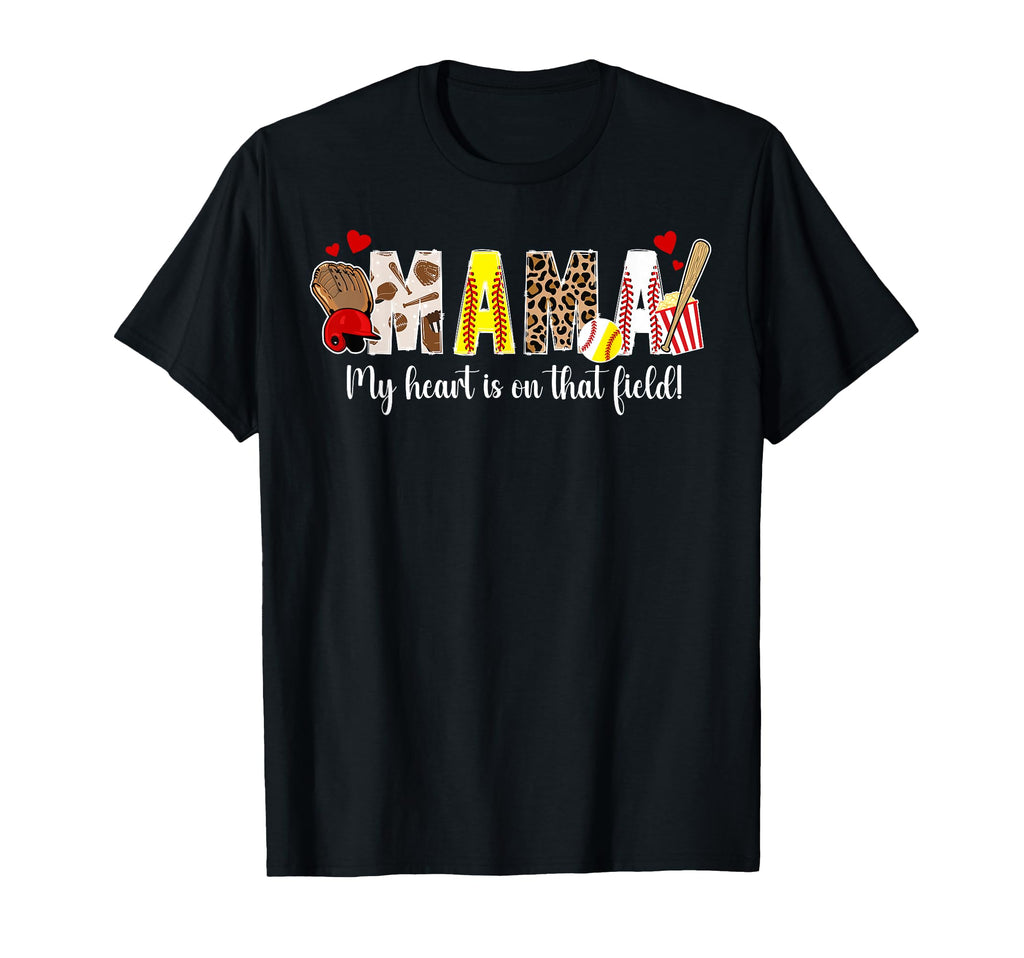 Baseball Softball Mama That Field T-Shirt - Aesthetic Graphic Unisex - T-Shirt, Sweatshirt, Hoodie