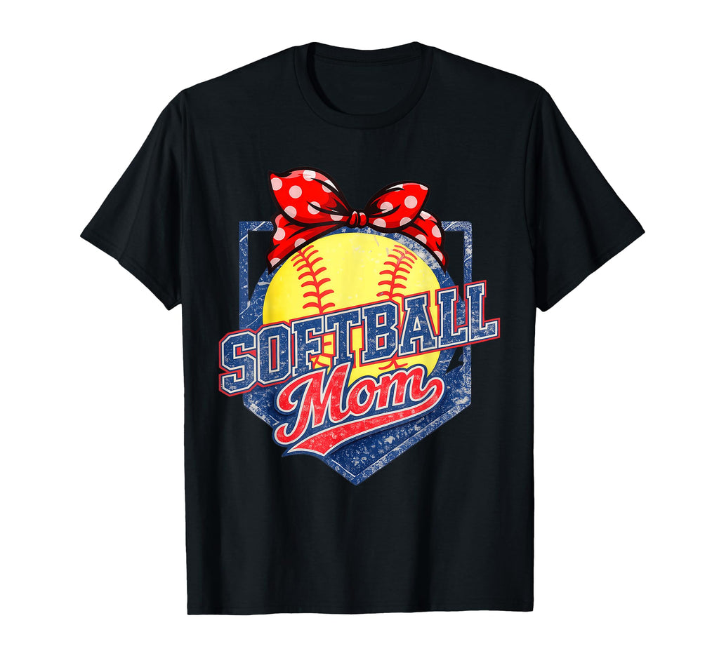 Softball Dad Mom Softball Game Day Vibes T-Shirt - Novelty Apparel Unisex - T-Shirt, Sweatshirt, Hoodie