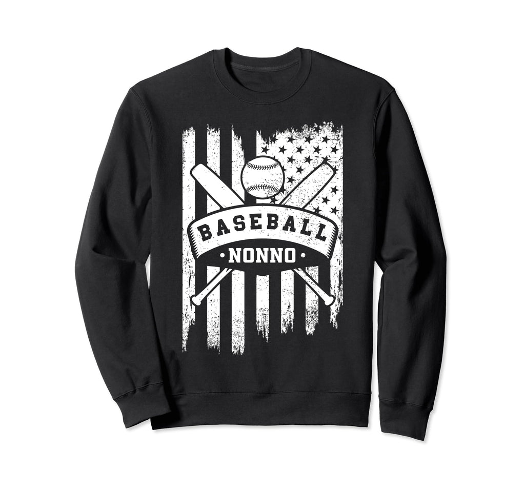 Baseball Nonno Usa American Flag Sweatshirt - Custom Art Print Unisex - T-Shirt, Sweatshirt, Hoodie