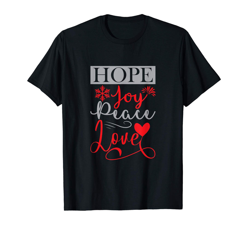 Hope Joy Peace Love T-Shirt - Minimalist Print for Adults - T-Shirt, Sweatshirt, Hoodie