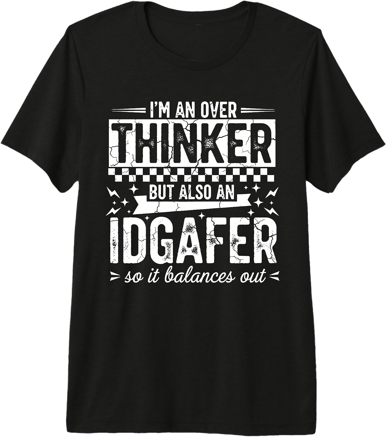 Overthinker Humor Sarcastic Quote Designs - Adult & Kids T-Shirts, Sweatshirts & Hoodies apparel design preview 1