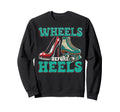 Roller Skating Skate 1970S Wheels Sweatshirt - Aesthetic Graphic Unisex - T-Shirt, Sweatshirt, Hoodie