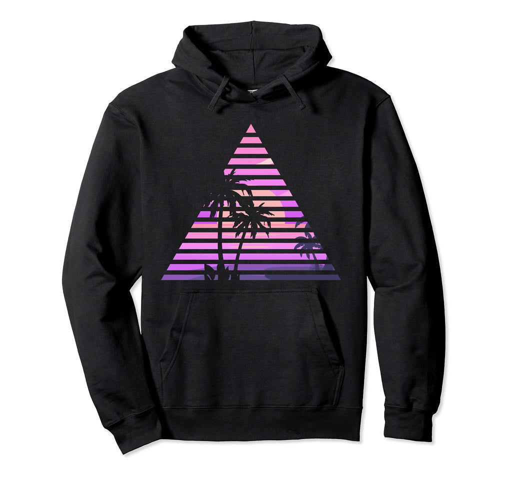 Palm Tree 90S Vaporwave Aesthetic 80S Hoodie - Graphic Print for Adults - T-Shirt, Sweatshirt, Hoodie