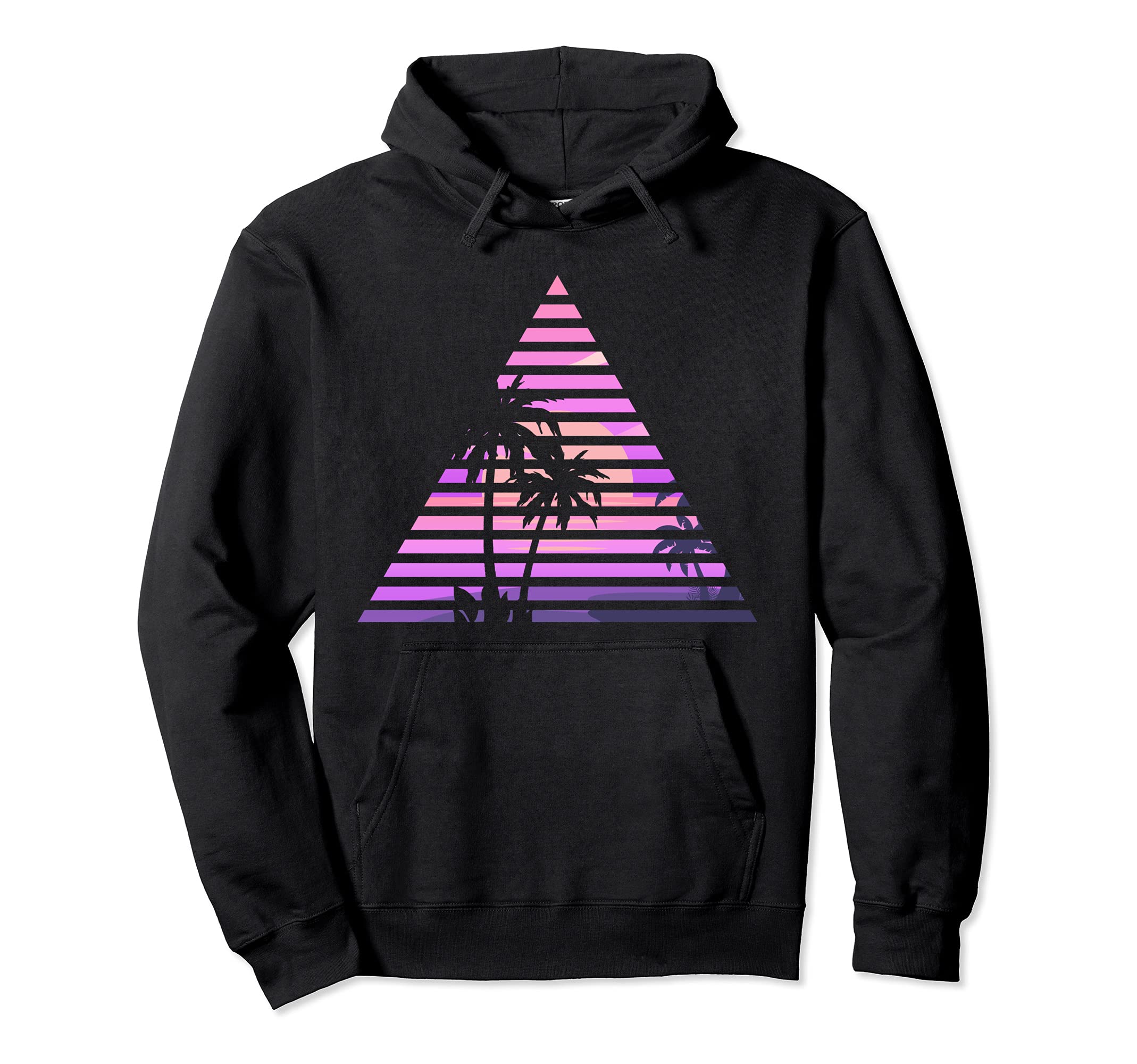 Palm Tree 90S Vaporwave Aesthetic 80S Hoodie - Graphic Print for Adults - T-Shirt, Sweatshirt, Hoodie