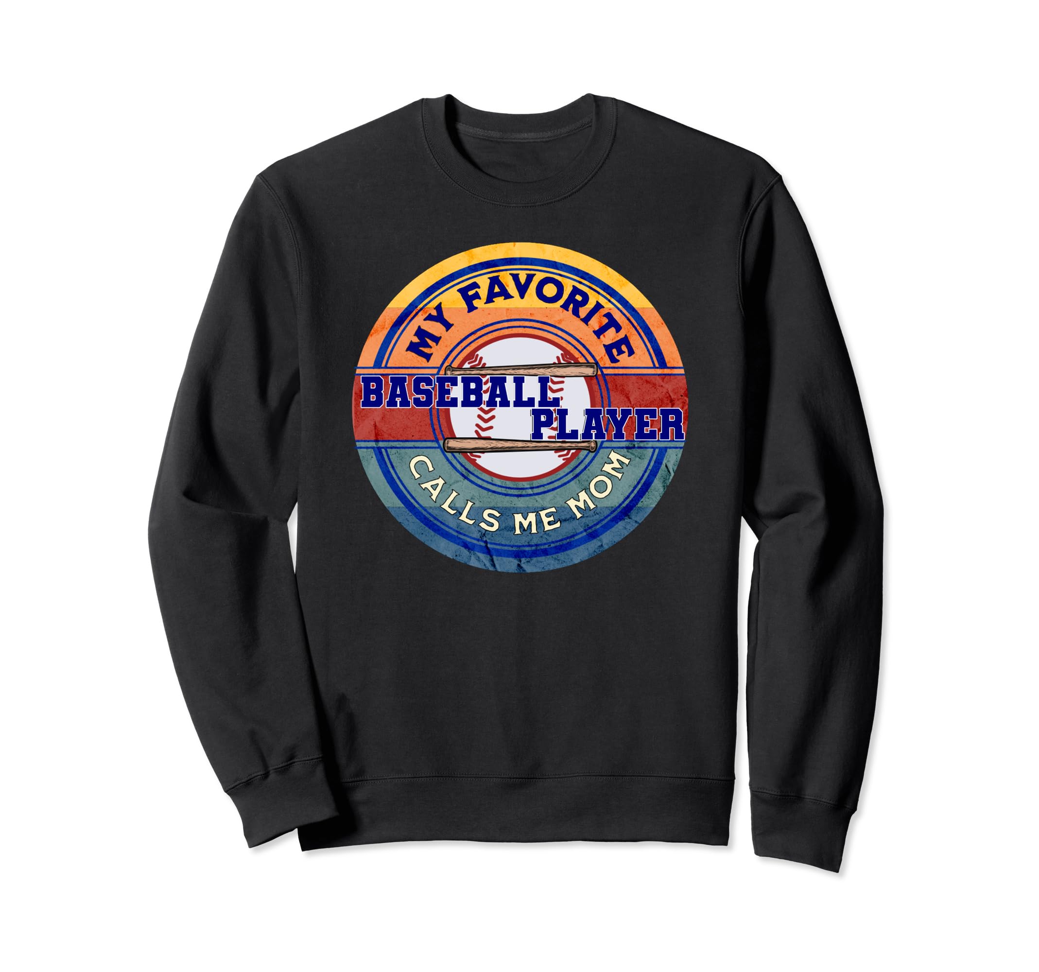 Baseball Moms My Favorite Sweatshirt - Minimalist Print for Adults - T-Shirt, Sweatshirt, Hoodie