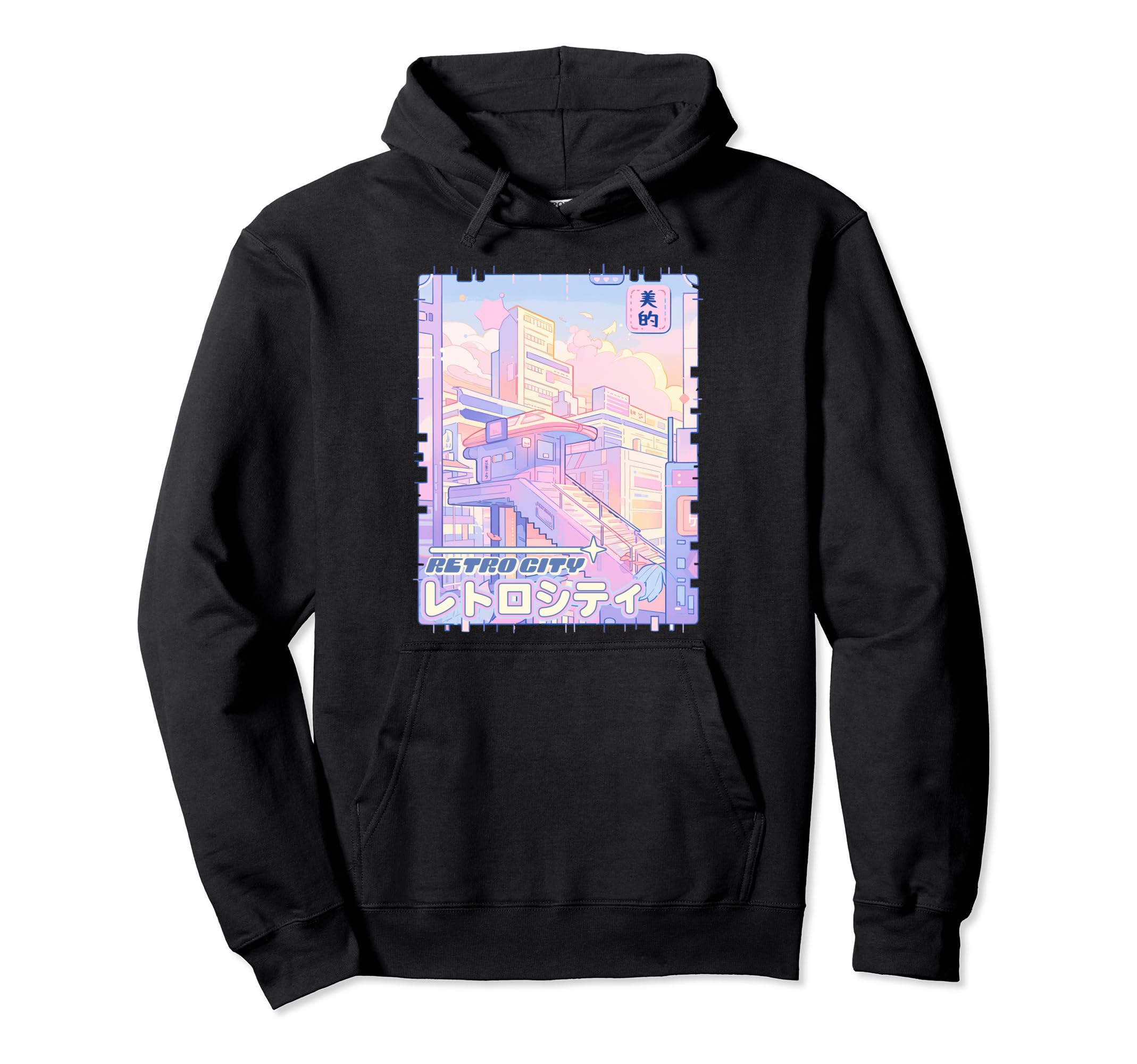 Y2K City Pop 90S Anime Pastel Hoodie - Fun Novelty Design Men Women - T-Shirt, Sweatshirt, Hoodie