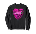 Leopard Heart Cheetah Y2K Aesthetic Sweatshirt - Fun Novelty Design Unisex - T-Shirt, Sweatshirt, Hoodie