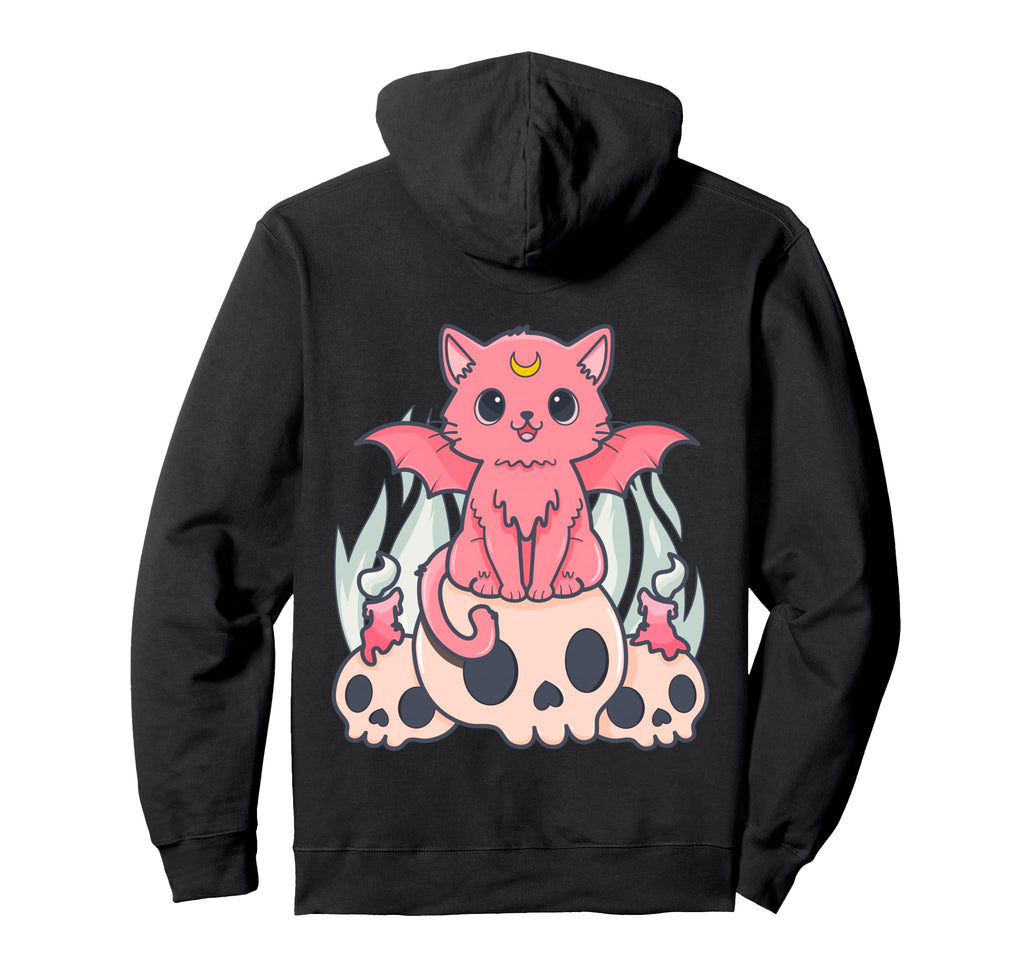 Kawaii Pastel Goth Creepy Demon Hoodie - Casual Everyday Wear Men Women - T-Shirt, Sweatshirt, Hoodie