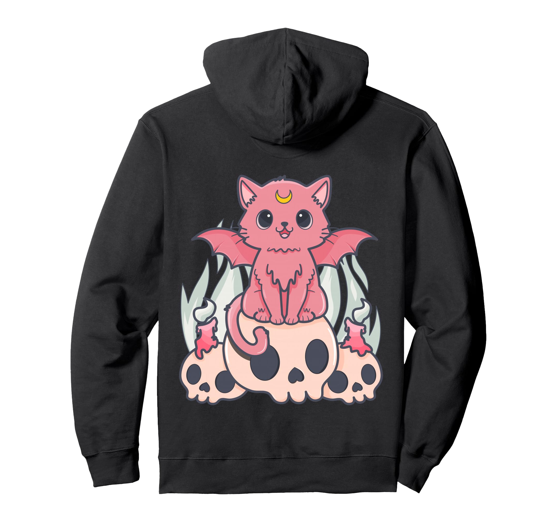 Kawaii Pastel Goth Creepy Demon Hoodie - Casual Everyday Wear Men Women - T-Shirt, Sweatshirt, Hoodie