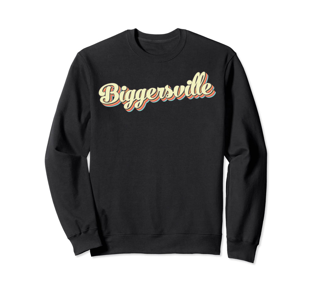 Biggersville Art Baseball Font Sweatshirt - Trendy Graphic for Adults - T-Shirt, Sweatshirt, Hoodie