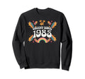 Groovy Since 1985 Birthday Flower Sweatshirt - Custom Art Print Unisex - T-Shirt, Sweatshirt, Hoodie