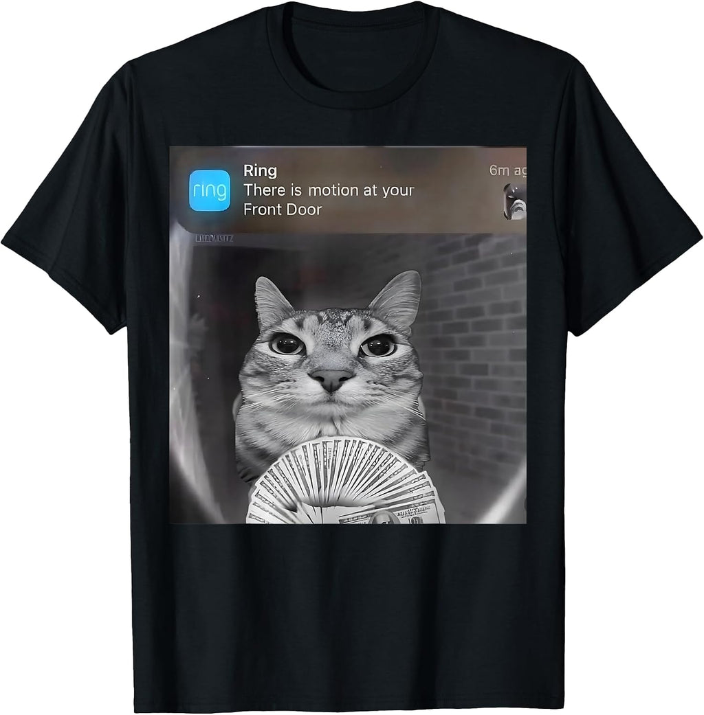 Ring Cat with Motion meme - Adult & Kids T-Shirts, Sweatshirts & Hoodies apparel design preview 1