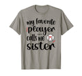 My Favorite Baseball Player Calls Me T-Shirt - Minimalist Print Unisex - T-Shirt, Sweatshirt, Hoodie