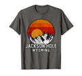 Jackson Hole Mountain Sunset T-Shirt - Aesthetic Graphic for Adults - T-Shirt, Sweatshirt, Hoodie