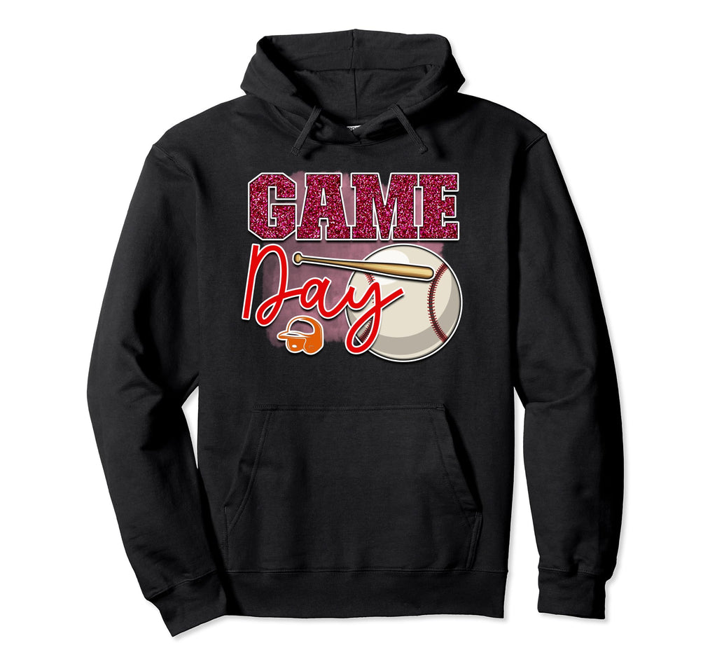 Baseball Mom Is Sports Fan Is Baseball Hoodie - Graphic Print for Adults - T-Shirt, Sweatshirt, Hoodie