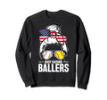 Baseball Softball Proud American Sweatshirt - Unique Graphic for Adults - T-Shirt, Sweatshirt, Hoodie