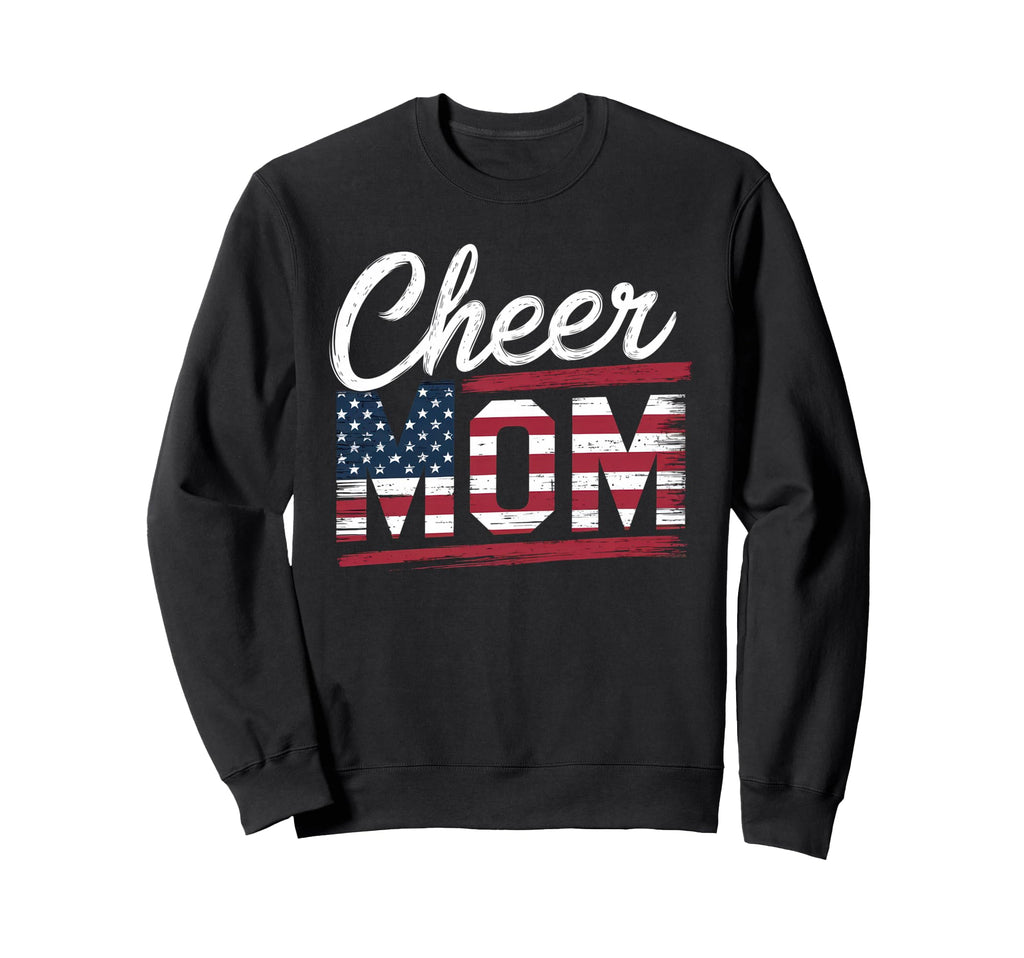 Cheer Mom Mother Bow Cheerleader Game Sweatshirt - Graphic Print Men Women - T-Shirt, Sweatshirt, Hoodie