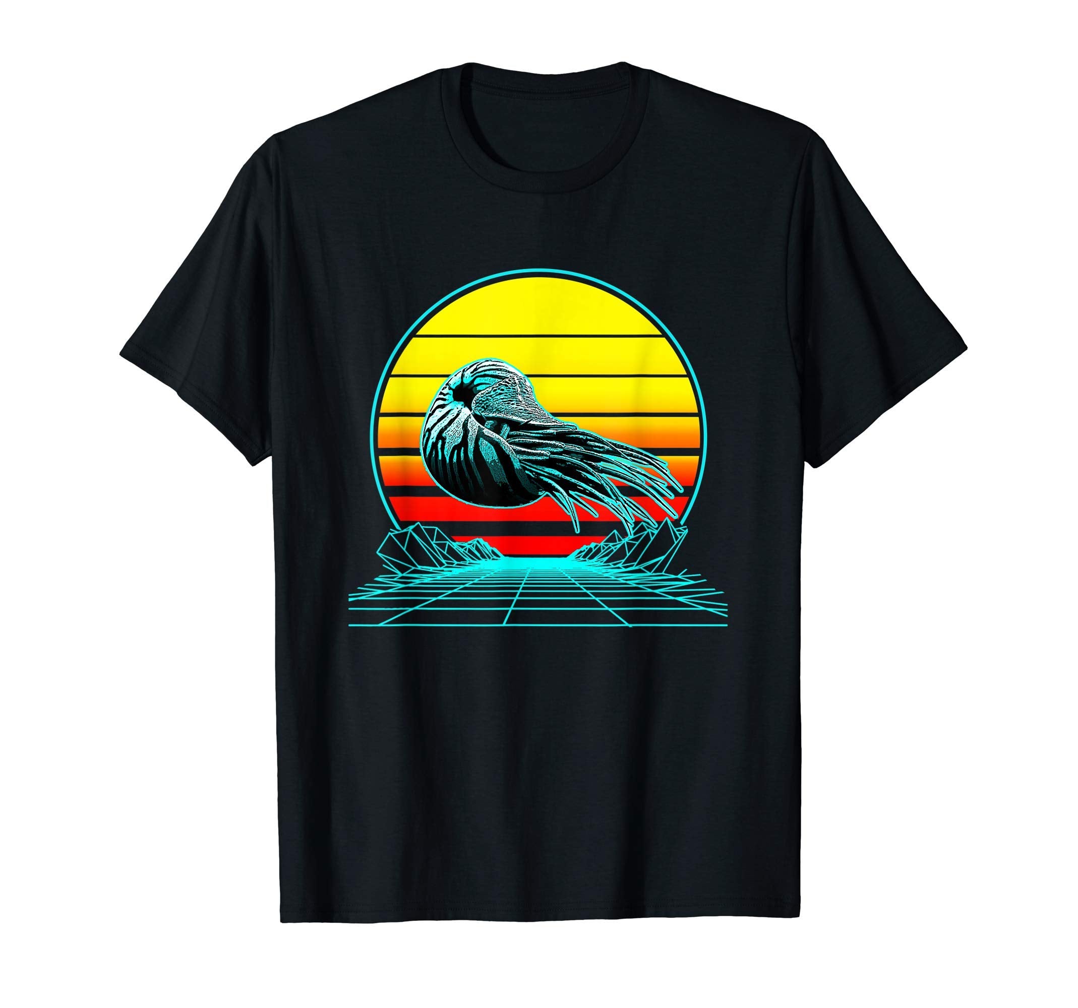 Sunset Nautilus T-Shirt - Custom Art Print Unisex - T-Shirt, Sweatshirt, Hoodie