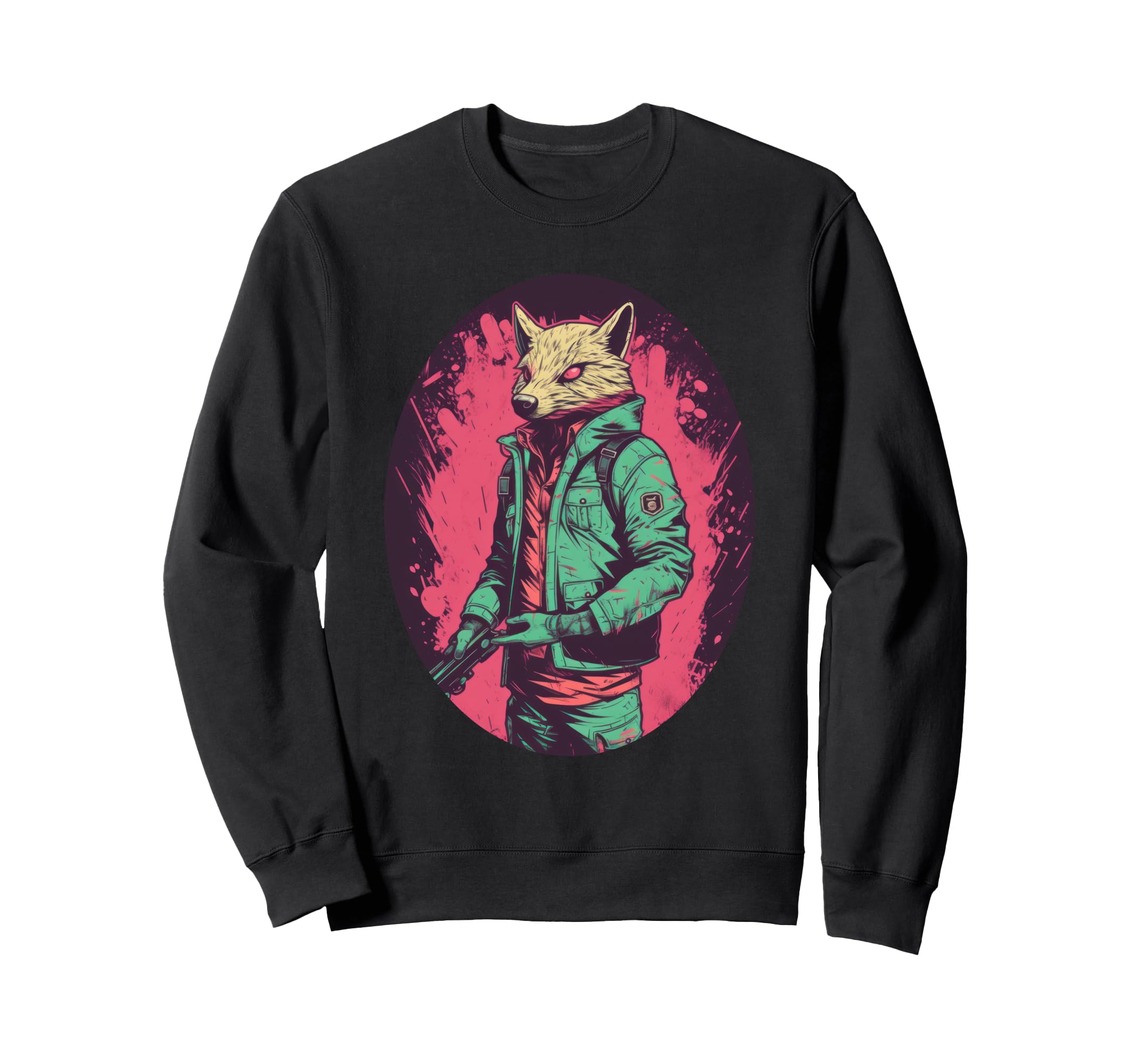 Street Badger Art Urban Outrun Sweatshirt - Unique Graphic Unisex - T-Shirt, Sweatshirt, Hoodie