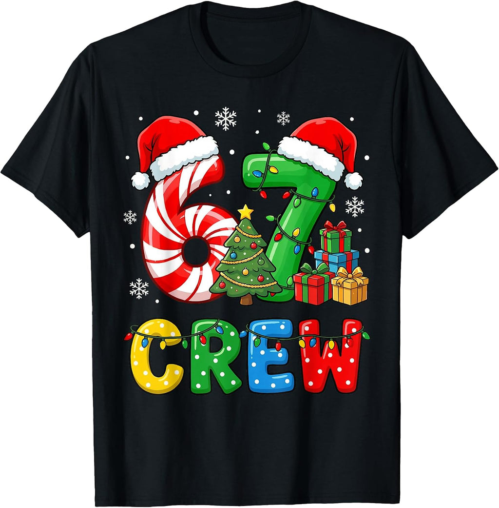 67 Meme Kids Boys Family Crew Xmas Merch - Adult & Kids T-Shirts, Sweatshirts & Hoodies apparel design preview 1