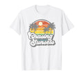 Chasing Sunsets Beach Summer Sunset T-Shirt - Novelty Apparel for Adults - T-Shirt, Sweatshirt, Hoodie